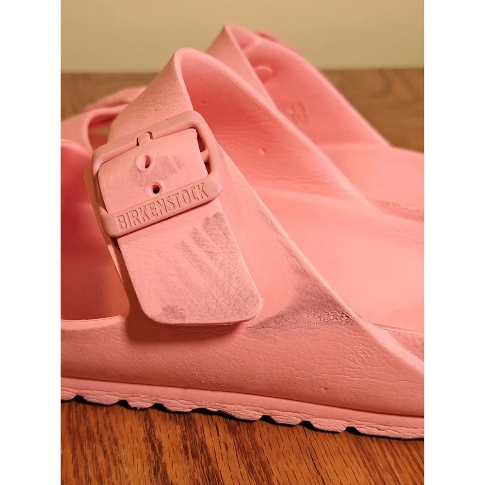 Birkenstock Women's Arizona EVA Coral/Peach Sandals Lightweight Washable 9.0 40
